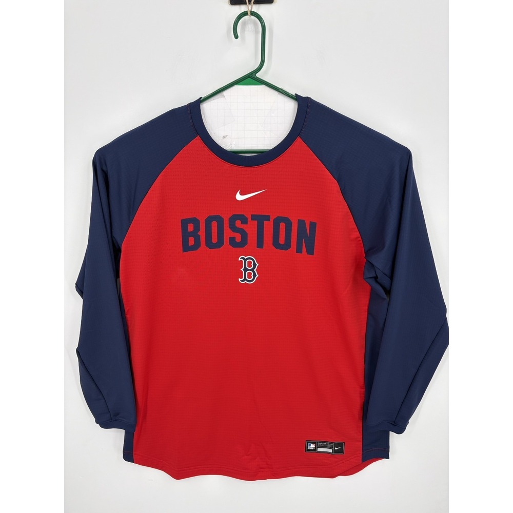 Nike MLB Men's Boston Red Sox Authentic Collection Dri-Fit Long Sleeve Shirt 2XL